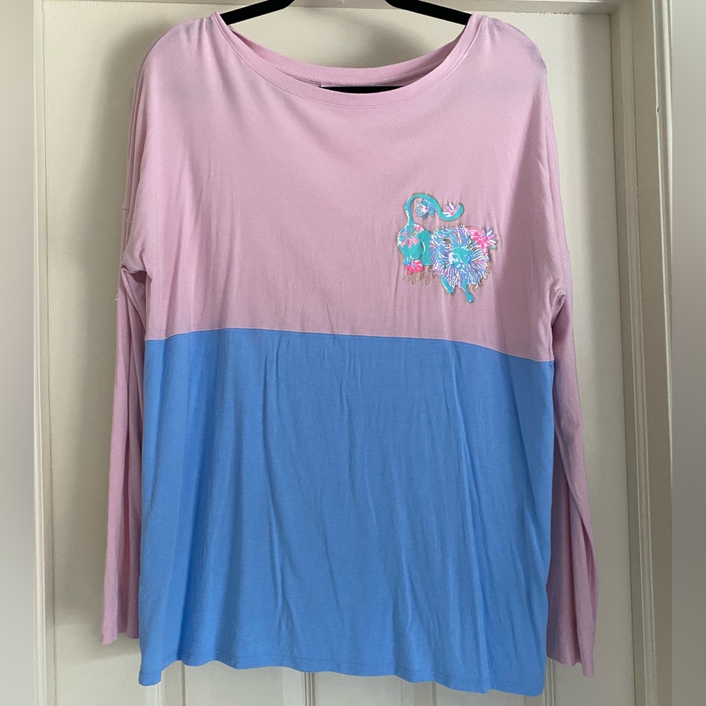 Lilly Pulitzer Finn top in Pink Tropics Viva La Lilly